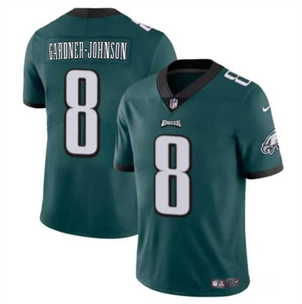 Youth Philadelphia Eagles #8 Chauncey Gardner-Johnson Green Vapor Untouchable Limited Stitched Jersey Dzhi